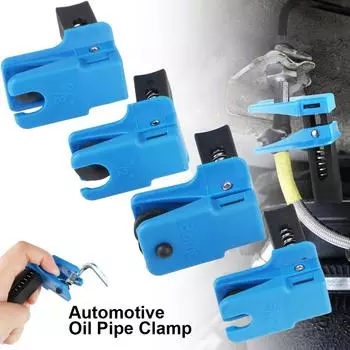 4 шт., чтобы предотвратить утечки масла, инструмент для заглушки труб, зажим для автомобильного тормозного сопла, автомобильный ремонт, хомут для масляного шланга, автомобильные аксессуары Blue