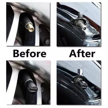 4 шт., цвет клапана для шин, универсальная долговечность, высокая крышка, серебряная металлическая крышка воздушного клапана для