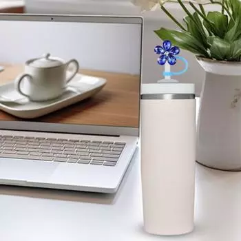 4 шт. Цветочная соломенная крышка для чашки, пылезащитная соломенная насадка со стразами A