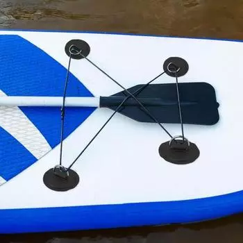 4 шт. D-образное кольцо для надувной лодки, каяка, SUP, круглое D-образное кольцо, пряжка из нержавеющей стали, нашивка из ПВХ, байдарка, аксессуар для рафтинга на каноэ белый