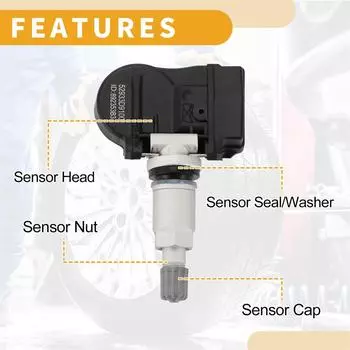 4 шт. Датчики давления в шинах 52933-D9100 для Hyundai Elantra Genesis Ioniq Kauai Kona Kia Soul Niro Optima 433 МГц 52933-D4100 чёрный