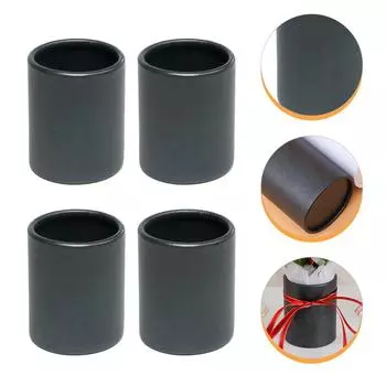 4 шт. Декор для объятий, круглый букет, бумажные коробки, упаковка для цветов, ваза, подарок, картонный цилиндр, маленькие цветы для невесты розовый