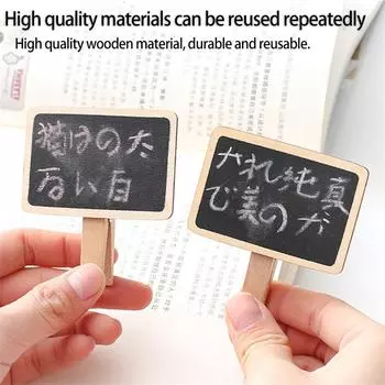4 шт. деревянная доска для мела маленькая доска для квитанций деревянная доска для записей маленькая доска для записей 6.8x7.2cm
