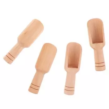 4 шт. деревянная и мини-ложка для специй ложка для сахара чай кофе маленькая ложка для приправ