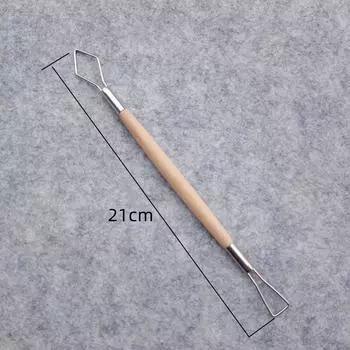 4 шт. деревянная ручка восковая керамика глиняная скульптура резьба инструмент набор для рукоделия деревянный нож деревянная ручка скульптура резьба воск инструмент светло-серый