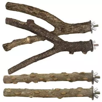 4 шт. деревянная жердочка для птиц деревянная подвесная игрушка жердочка для волнистых попугайчиков и других мелких птиц