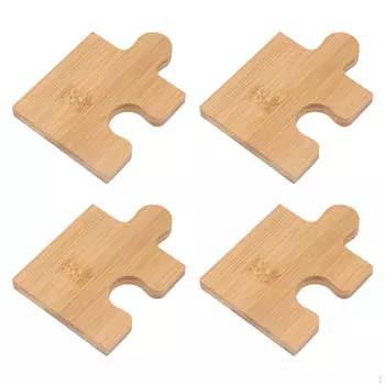 4 шт. Деревянные подставки под кружки для кофе, креативные подставки под столовые приборы, держатели для чайных чашек Bamboo Wood