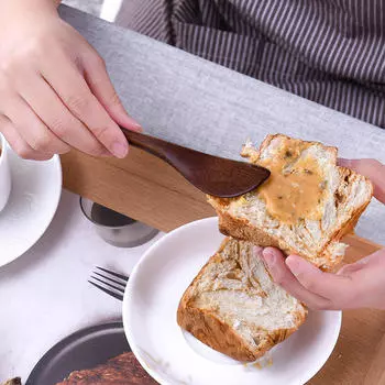 4 шт. Деревянный нож для сэндвичей, нож для масла, столовые приборы для мармелада с толстой ручкой, высококачественный стиль, резак для сыра, кухонные принадлежности One Size