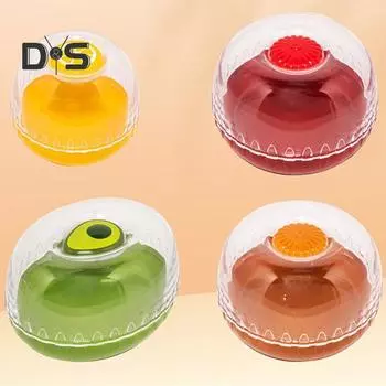 4 шт., держатель для авокадо, контейнер для хранения пищевых продуктов с прозрачной крышкой, не содержит бисфенол-А, портативный, легко моющийся контейнер для хранения фруктов Sets