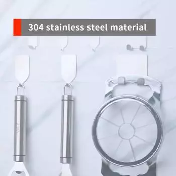 4 шт. держатель для бритвы из нержавеющей стали, настенный крючок для хранения бритвы, полка, органайзер для ванной комнаты 4 Pcs Fine Hook