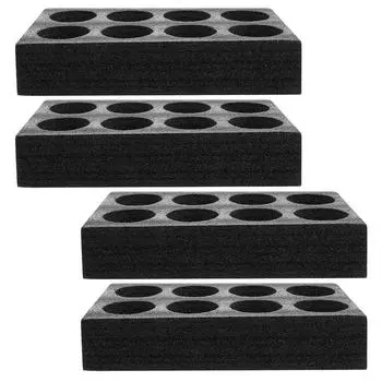 4 шт. держатель для чашки для молока и чая, пенопластовые лотки для переноски напитков, упаковка для напитков для доставки Epe Takeout чёрный