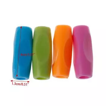 4 шт. держатель для карандашей для правшей и левшей, детский держатель для карандашей из силикона, эргономичная помощь при письме