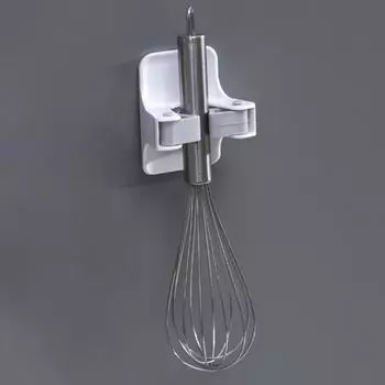 4 шт. держатель для метлы самоклеящийся настенное крепление пластиковый совок для швабры стойка домашний декор белый