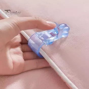 4 шт., держатель для одеяла в виде милой кошачьей лапы, безыгольная бесшовная застежка для пухового одеяла, надежно предотвращает скольжение, универсальные зажимы для простыни, нескользящий уголок для одеяла чистый