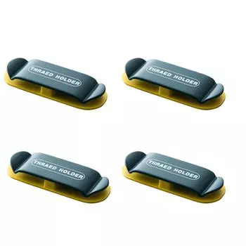 4 шт. Держатель для розетки с вилкой, клейкий крючок без перфорации, водонепроницаемый настенный темно-синий