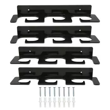 4 шт. держатель для удочек прочный, экономящий место, стильный, держащий 6 удочек, настенная стойка для удочек