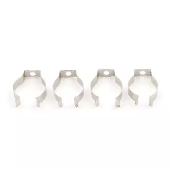 4 шт. держатель T8 люминесцентная лампа кронштейн зажимы патрон серебристый