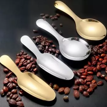 4 шт. десертная ложка из нержавеющей стали, кофейная ложка с короткой ручкой, мини-чайные ложки для маленьких банок, сахар.