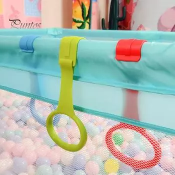 4 шт. детские подтягивающиеся кольца для малышей, помощники при ходьбе, практические упражнения, вспомогательный инструмент, стоячие кольца, универсальные детские кроватки, манеж, подвесное кольцо королевский синий