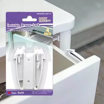 4 шт. Детские Safey невидимые защелки замки защита детей ящик дверной замок шкаф пластиковый шкаф 4pcs
