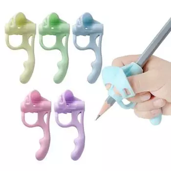 4 шт. детский держатель для карандашей эргономичный дизайн ручка корректор карандаши практика письма силикон A