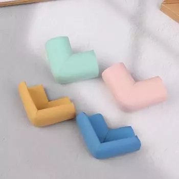 4 шт. Детский уголок безопасности для дома с мягким краем, защита для детской мебели, защита стола розовый