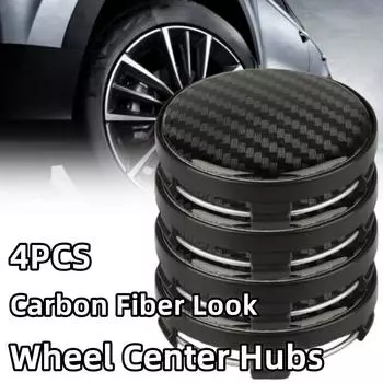 4 шт., диаметр 60 мм, ID 52 мм, черный узор из углеродного волокна, колпачок центральной ступицы колеса автомобиля, крышка ступицы обода шины, автомобильные аксессуары, автозапчасти