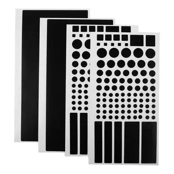 4 шт. DIY автомобильная электроника светодиодные световые блокираторы наклейки ПВХ затемняющий лист свет затемнение 80% ~ 100% затемняемые светодиодные крышки наклейки CHINA