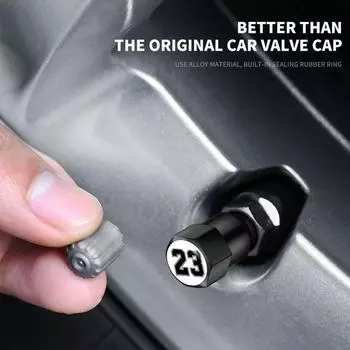 4 шт. DIY универсальные автомобильные колпачки клапанов номер 23 аксессуары автомобильные колеса покрышки клапаны стержни покрышек воздушные крышки наклейки для стайлинга автомобиля