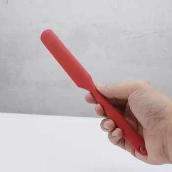 4 шт. Длинная силиконовая лопатка для выпечки торта, длинный шпатель для смешивания сливочного крема красный