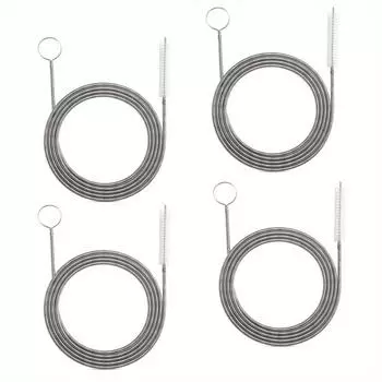 4 шт. длинные сливные щетки, гибкие щетки для прочистки труб, ультратонкие щетки для чистки, щетки для шлангов для туалета, автомобиля, туалетного столика 4pcs