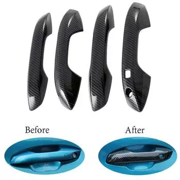 4 шт. для BYD ATTO 3 юаня плюс 2024 2024 автомобильные аксессуары ABS крышка дверной ручки с отверстием для смарт-ключа крышка отделка молдинг