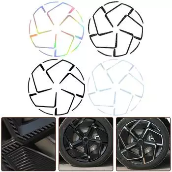 4 шт. для BYD SEAL EV 2024 наклейки на ступицу колеса автомобиля ПВХ чехлы внешние декоративные аксессуары антицарапины DIY детали предотвращают грязь углеродного волокна черного