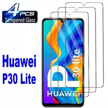 4 шт. для Huawei P30 lite закаленное стекло защитная пленка для экрана Huawei P20 Lite чистый