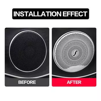 4 шт. для Mercedes Benz W213 W205 X253 EC GLC Class автомобильная дверная аудио крышка декоративный динамик отделка динамика аксессуары для интерьера серебряный