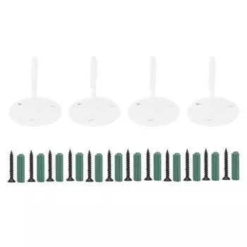 4 шт. Домашние металлические потолочные крючки, настенные крючки для фонарей, цветочных горшков, колокольчиков, белые белый