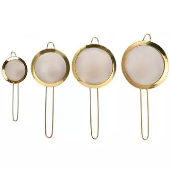 4 шт. Домашняя кухня нержавеющая сталь сито для муки сито сетка для остатков масла фруктовые соки