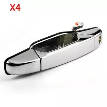 4 ШТ. Дверная ручка Передняя Водительская Левая Сторона Подходит для 2007-2013 Chevy GMC Cadillac Снаружи
