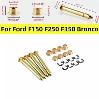 4 шт., дверные петли, дверные втулки и стопорные кольца, ремонтный комплект из оцинкованной стали