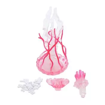 4 шт. Фигурка цикла роста медузы, обучающая игра, имитация модели медузы, игрушка, реалистичный океан