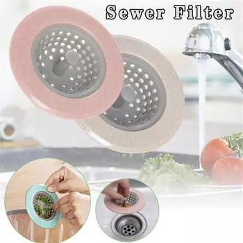 4 шт., фильтр для посудомоечной машины, сливная крышка для бассейна, пола, антиблокирующий фильтр для кухонной раковины, канализации 4pcs синий