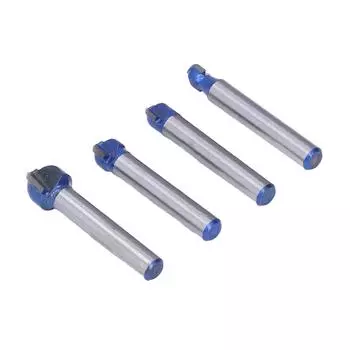 4 шт. Фрезы с круглым носом, двухзаходные, для деревообработки, фрезы для выборки пазов, хвостовик 1/4 дюйма