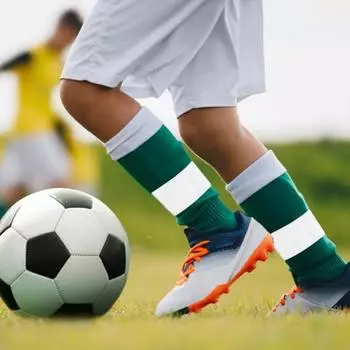 4 шт., футбольный ремешок для защиты голени, противоскользящий футбольный спортивный защитный механизм, леггинсы, фиксированные ремни, легкая защита лодыжки, эластичные ленты для ударов ногами чёрный