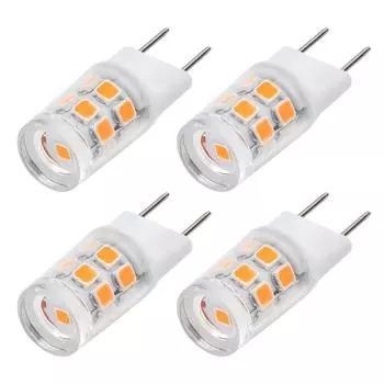 4 шт. G8 светодиодная лампочка 2 Вт AC110 В с регулируемой яркостью микроволновая лампа высокой яркости теплый белый свет для микроволновой печи