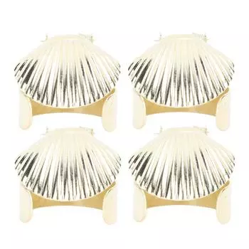 4 шт. гаситель свечей, гаситель свечей, металлический корпус, узор, автоматический стопор для свечей золотистый