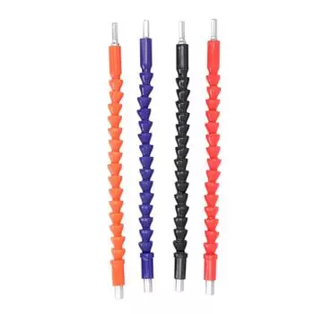 4 шт. гибкие удлинительные биты для вала 11,6 дюйма 1/4 дюйма гибкая отвертка мягкие валы гибкая дрель