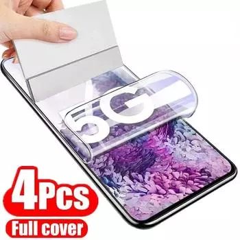 4 шт. гидрогелевая пленка для Samsung Galaxy S23 Ultra S8 S9 Plus S23, защитные пленки для экрана Samsung S22 Ultra S10 Plus S20 S21 FE, пленка samsung a10 чистый