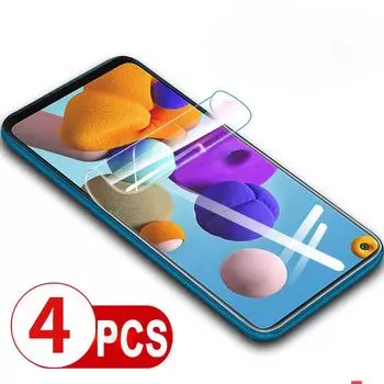 4 шт. гидрогелевая пленка для Samsung Galaxy A21s A21 A71 4G 5G UW A11 Samsun Sansung Galaxi A 71 21 s 11 21s 5 4 G защитные пленки For Samsung A11 чистый
