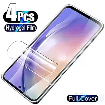 4 шт. гидрогелевая пленка для Samsung Galaxy A54 5G A52 A51 A71 A70 A50 A53 A14 A13 A12 A34 A73 A72 A22 A50 A33 A32 Защитная пленка для экрана iphone 11 чистый