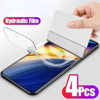 4 шт. гидрогелевая пленка для Xiaomi Redmi Note 12 7 8 9 12C 10 Pro 9s 13T 11S 10S Poco F3 F5 X3 x5 Mi 10T 11T 11 Lite Защитная пленка для экрана